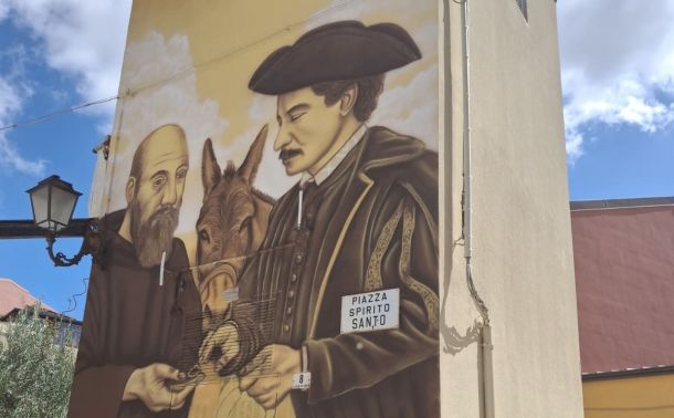Un Murales per San Cono: arte e fede si incontrano in piazza Spirito Santo